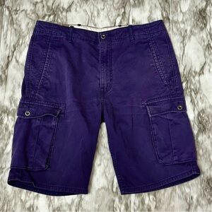 Levi's Purple Cargo Shorts with Casual Cotton Blend Dad Jean Shorts Jorts Vtg